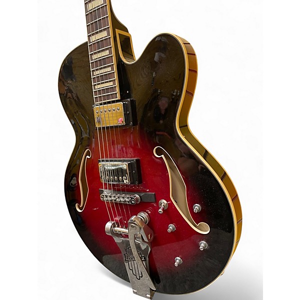 Used Ibanez AFS75T Artcore Bigsby Crimson Red Burst Hollow Body Electric Guitar