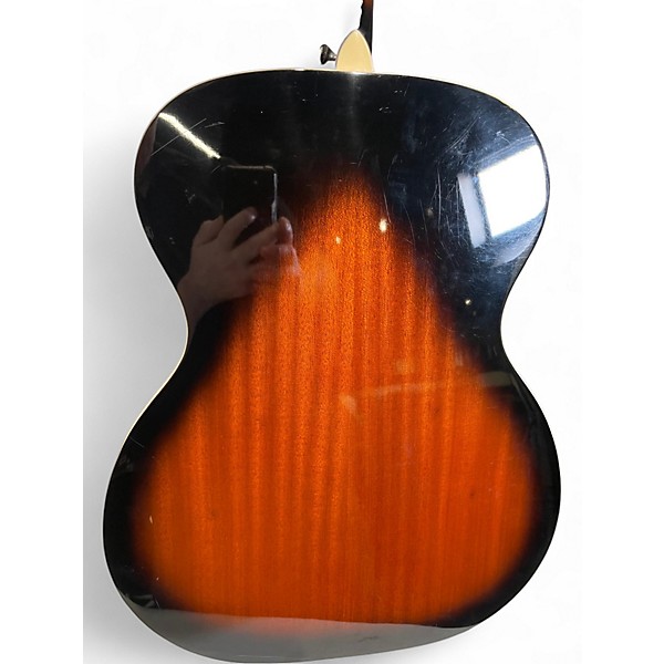 Used Silvertone 600e\avs 2 Color Sunburst Acoustic Electric Guitar
