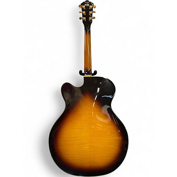 Used Washburn J6 Wes Montgomery Sunburst Hollow Body Electric Guitar