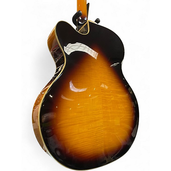 Used Washburn J6 Wes Montgomery Sunburst Hollow Body Electric Guitar