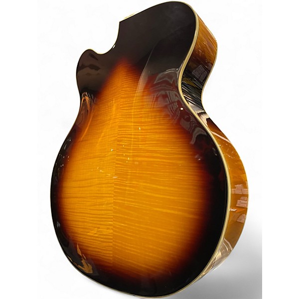 Used Washburn J6 Wes Montgomery Sunburst Hollow Body Electric Guitar