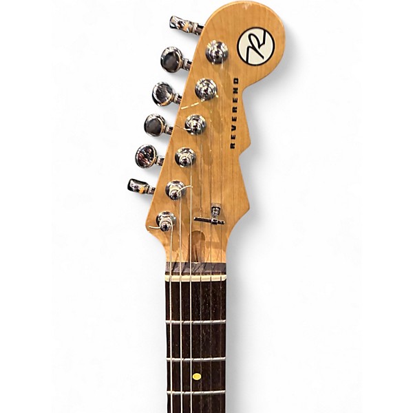 Used Reverend Double Agent OG Chronic Blue Burst Solid Body Electric Guitar