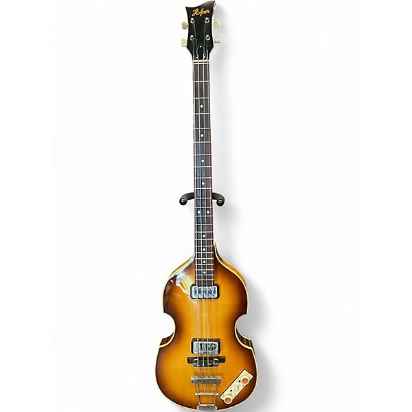 Used Hofner 500/1 Violin 62 2 Tone Sunburst Electric Bass Guitar