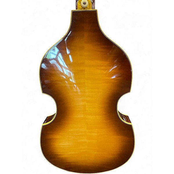 Used Hofner 500/1 Violin 62 2 Tone Sunburst Electric Bass Guitar