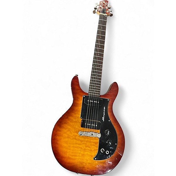 Used Ampeg AMG1 Trans Amber Solid Body Electric Guitar