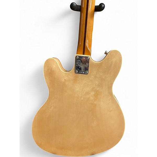 Used Squier Classic Vibe Starcaster Natural Hollow Body Electric Guitar
