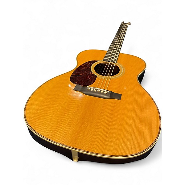 Used 2020s Martin OM 28 LH Natural Acoustic Guitar