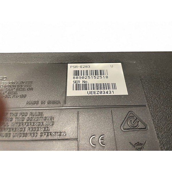 Used Yamaha PSRE283 Portable Keyboard