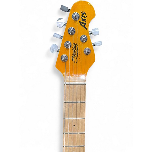 Used Sterling by Music Man Sub AX3 Axis Yellow Solid Body Electric Guitar