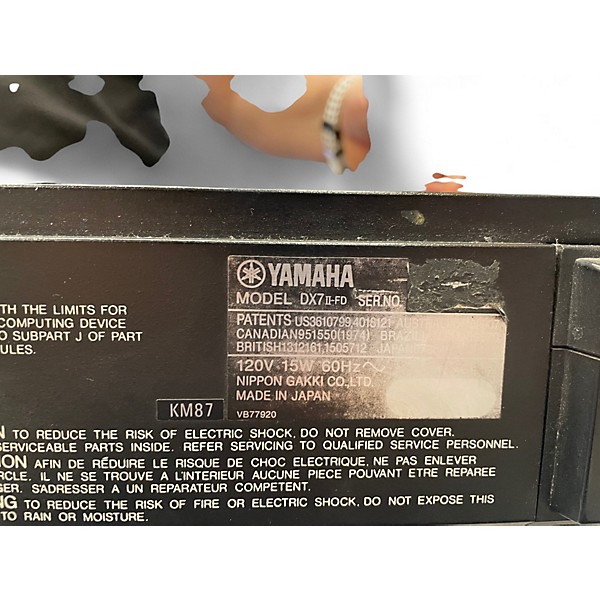 Vintage 1980s Yamaha DX7 II Synthesizer