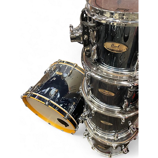 Used Pearl 4 Piece Sessions Studio Select MIRROR CHROME Drum Kit