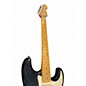 Vintage 1991 Fender Standard Stratocaster Black and White Solid Body Electric Guitar