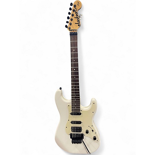 Used Jackson Adrian Smith Signature White Solid Body Electric Guitar