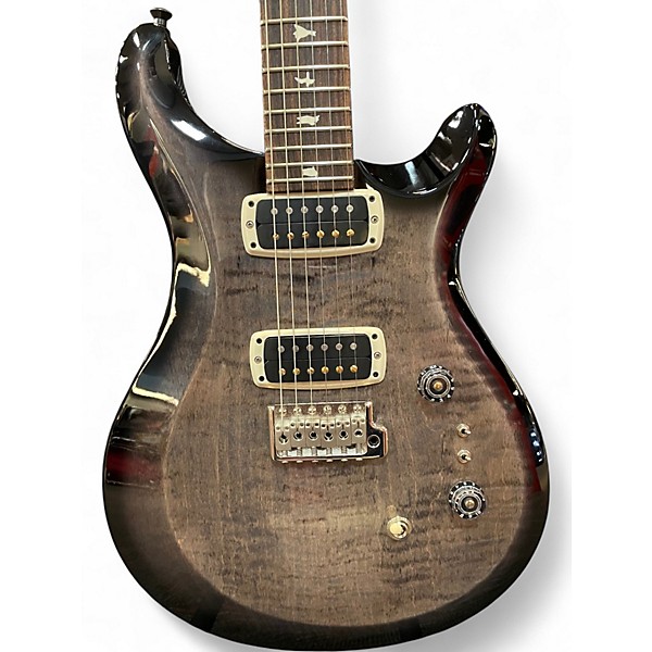 Used PRS S2 Custom 24 08 Trans Black Solid Body Electric Guitar