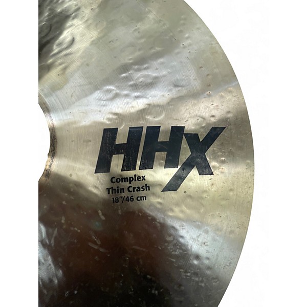 Used SABIAN 18in HHX Complex Thin Crash Cymbal