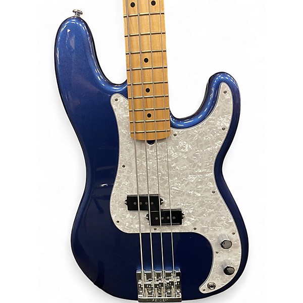 Used 2024 Fender Player Precision Bass Metallic Blue Electric Bass Guitar