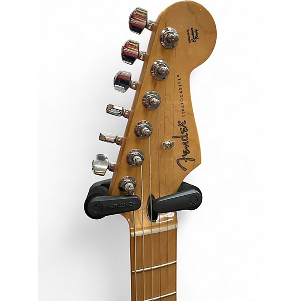 Used Fender Player Stratocaster Black Solid Body Electric Guitar