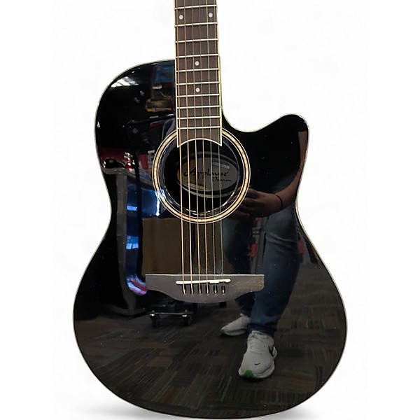 Used Applause AB24II Black Acoustic Electric Guitar