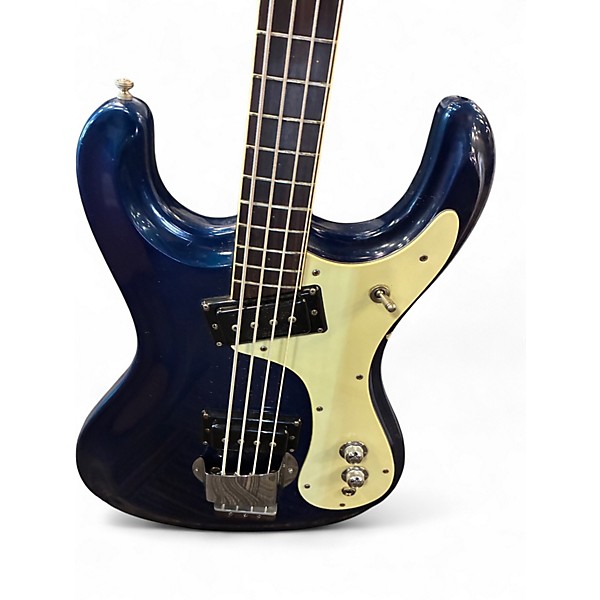 Vintage 1966 Mosrite VENTURES BASS INK BLUE Electric Bass Guitar