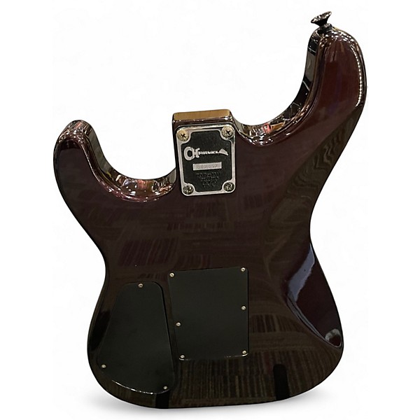 Vintage 1980s Charvel Model 4 Maroon Solid Body Electric Guitar