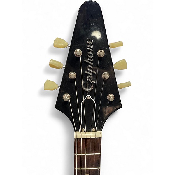 Used Epiphone V Black Solid Body Electric Guitar