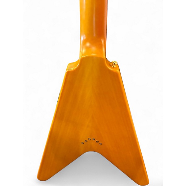 Used Epiphone inspired by 1958 flying v Natural Solid Body Electric Guitar