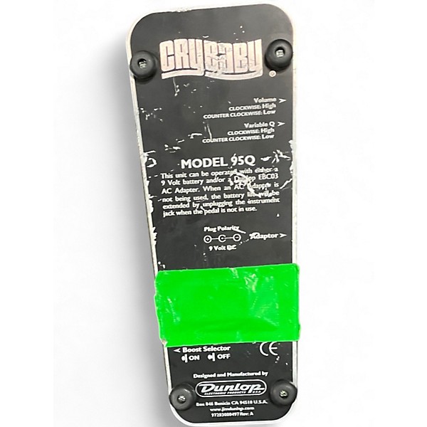 Used Dunlop 95Q Cry Baby Wah Effect Pedal