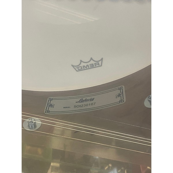 Used Ludwig 14in Heritage Cherry Silver Dust Drum