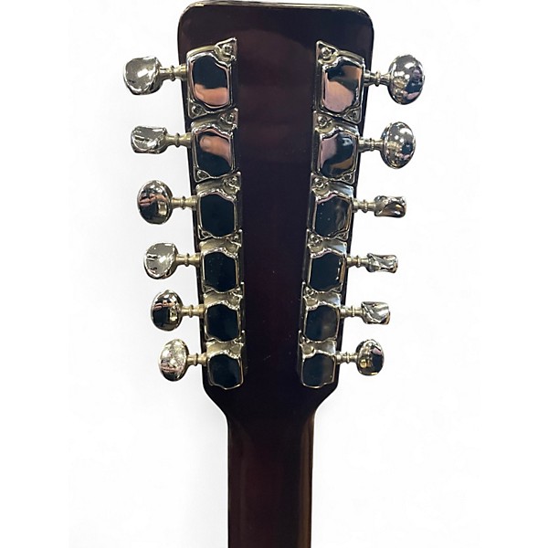 Used Aria 6815 12 string sunburst 12 String Acoustic Guitar
