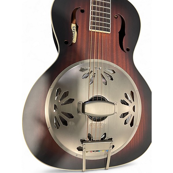 Used Gretsch Guitars G9240 Alligator Biscuit Round Neck 2 Color Sunburst Resonator Guitar