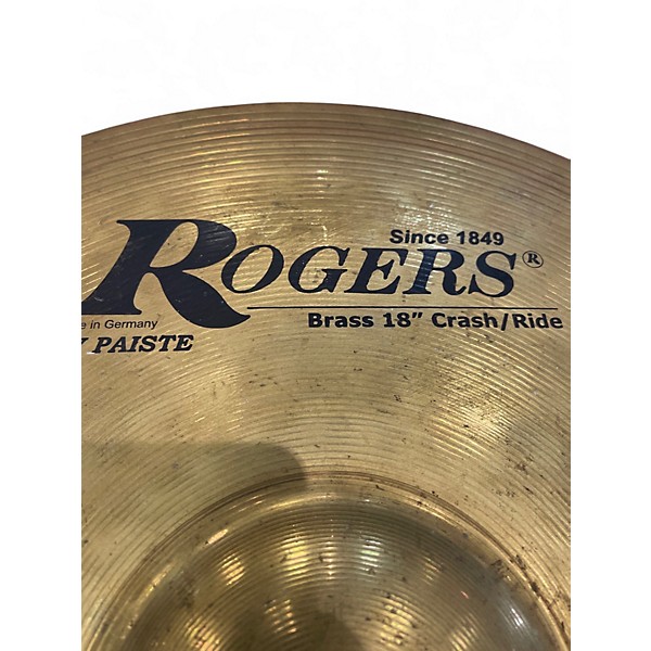 Used Paiste 18in ROGERS Cymbal