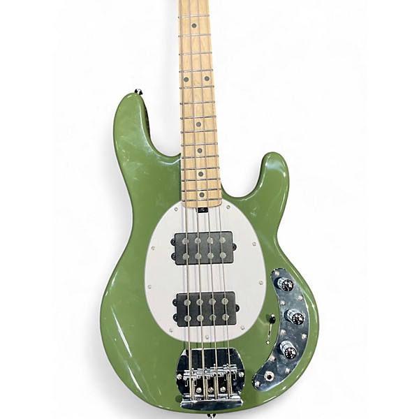 Used Sterling by Music Man STINGRAY RAY4HH OLIVE Electric Bass Guitar