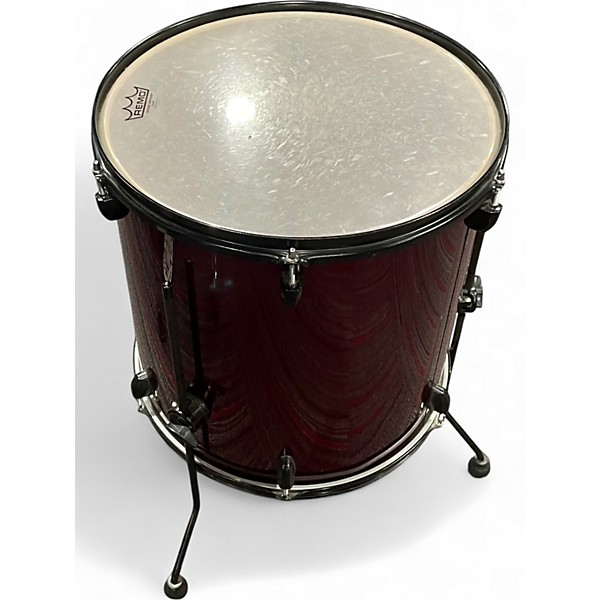 Used Pearl 5 Piece Soundcheck Wine Red Drum Kit