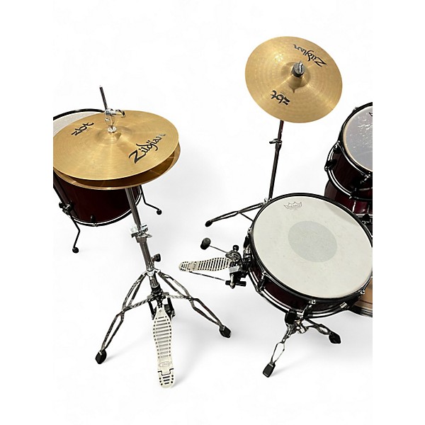 Used Pearl 5 Piece Soundcheck Wine Red Drum Kit
