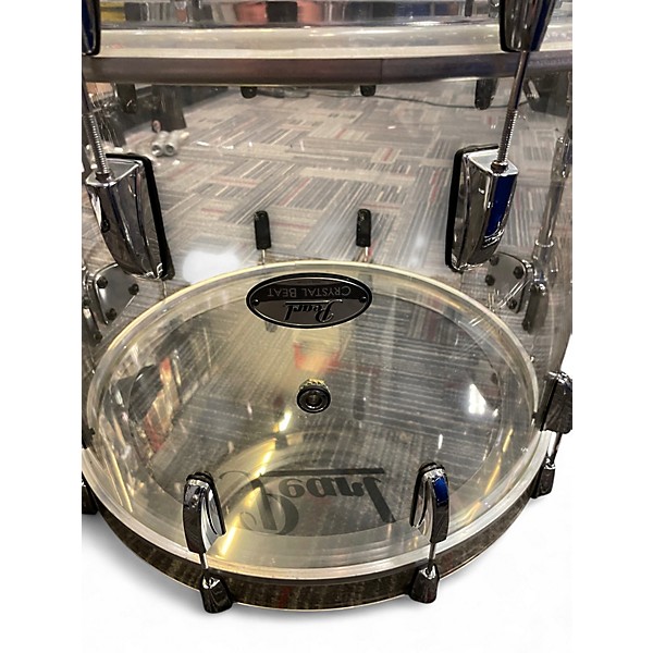 Used 2020s Pearl 6 Piece Crystal Beat Ultra Clear Drum Kit
