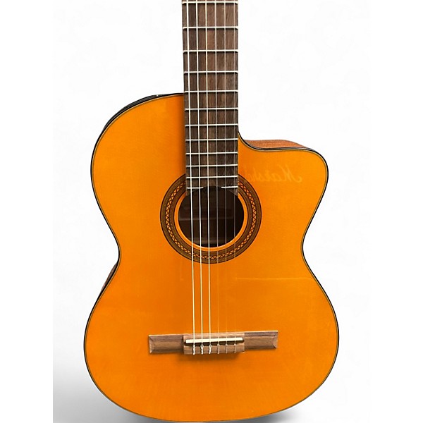 Used Takamine gc10en Vintage Natural Classical Acoustic Guitar