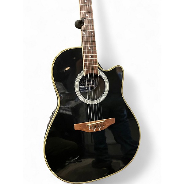 Used Applause AE28 Black Acoustic Guitar