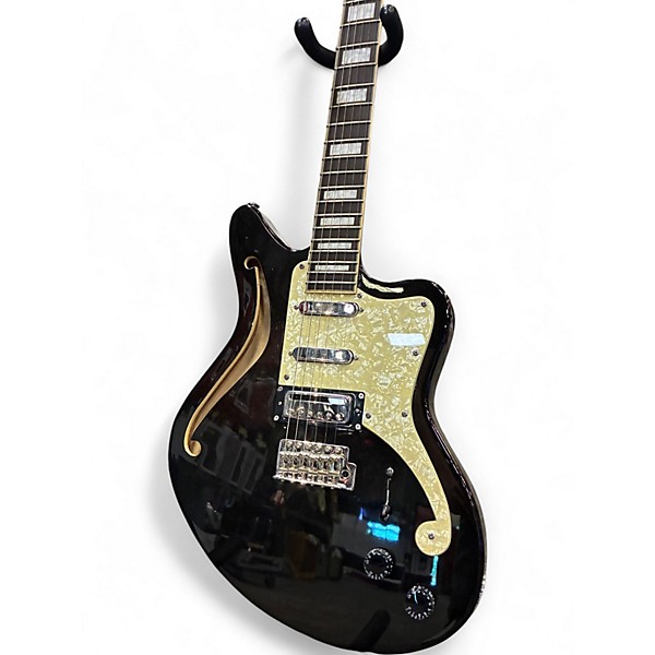 Used D'Angelico Premier Series Black Solid Body Electric Guitar