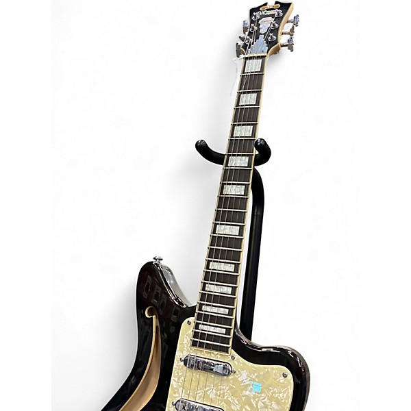 Used D'Angelico Premier Series Black Solid Body Electric Guitar