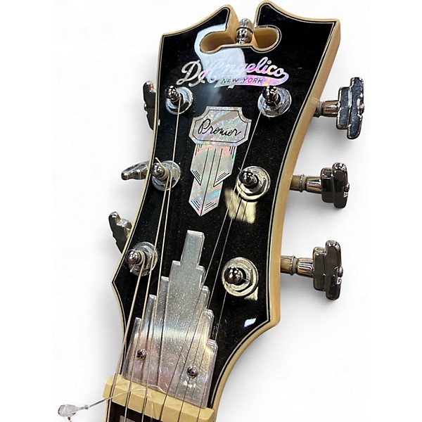 Used D'Angelico Premier Series Black Solid Body Electric Guitar