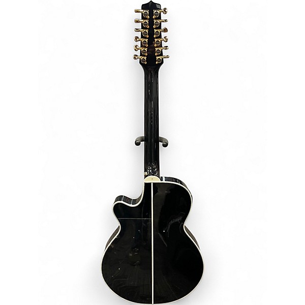 Used Takamine TSP158C-12 Black 12 String Acoustic Electric Guitar