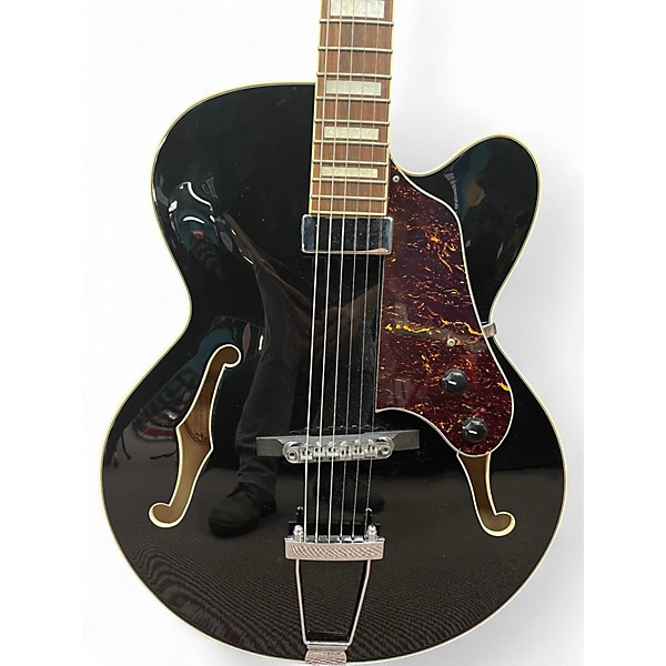 Used Ibanez AF71F Black Hollow Body Electric Guitar