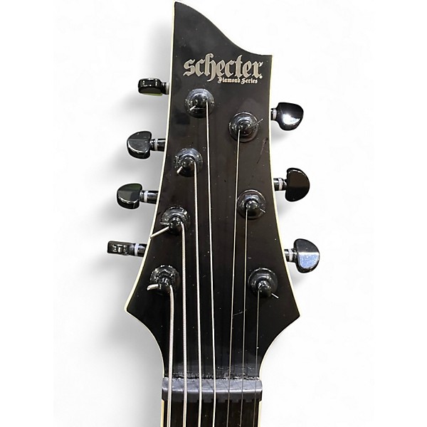 Used Schecter Guitar Research C-7 SLS Evil Twin Black Solid Body Electric Guitar