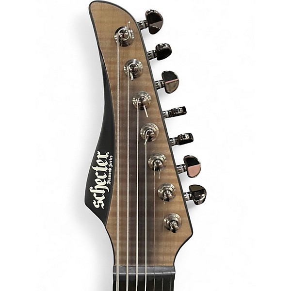 Used Schecter Guitar Research Banshee Mach 7 Gray Solid Body Electric Guitar