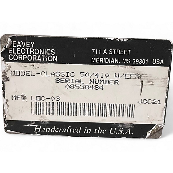 Used Peavey Classic 50 50W 4x10 Tube Guitar Combo Amp