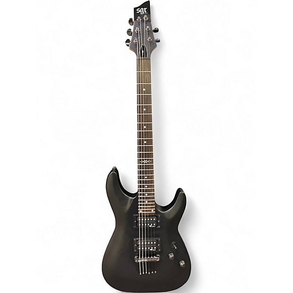 Used Schecter Guitar Research C-1 SGR Black Solid Body Electric Guitar