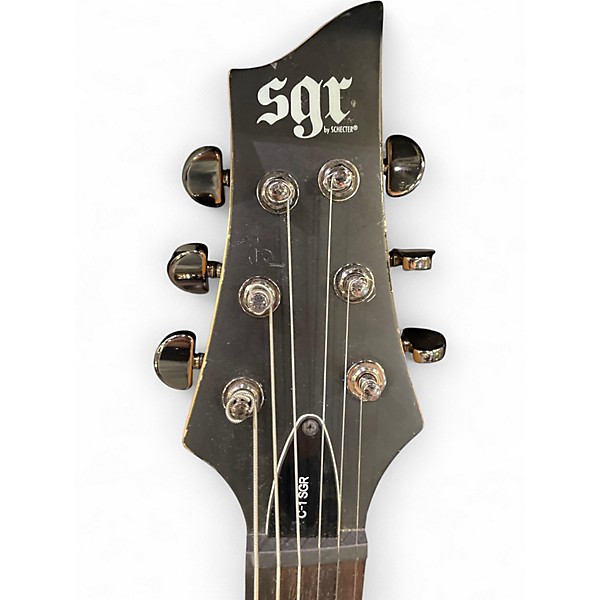 Used Schecter Guitar Research C-1 SGR Black Solid Body Electric Guitar
