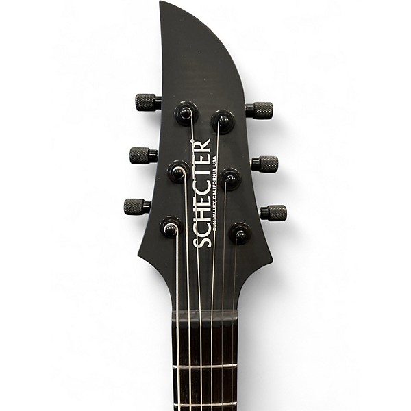 Used Schecter Guitar Research km-6mk 3 pro Trans Black Solid Body Electric Guitar
