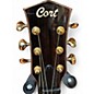 Used Cort Masterpiece Series Modern Black Trans Black Gloss Acoustic Electric Guitar