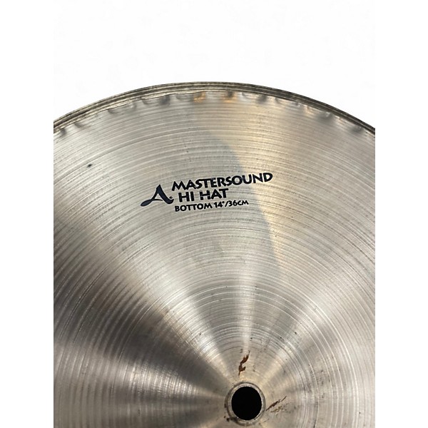 Used Zildjian 14in Mastersound Hi Hat Pair Cymbal